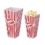 Custom Plastic Popcorn Boxes, 2" L x 7.75" H x 3.75" W, Price/piece