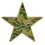 Blank Camouflage Star Pin, 3/4" W x 3/4" H, Price/piece