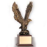 Custom Brass Electroplated Eagle Trophy (15 1/2