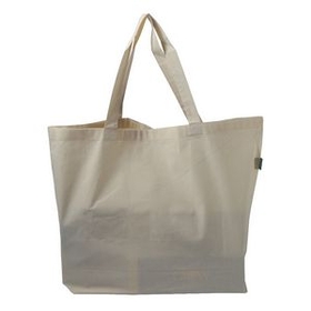 Custom Organic Jumbo Tote Bag, 20" W x 15" H x 5" D