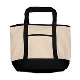 Custom Large Deluxe Tote with Zipper Closure, 22