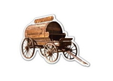 Custom Covered Wagon Magnet - 5.1-7 Sq. In. (30MM Thick)