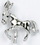 Custom Silver Donkey Stock Cast Pin, Price/piece