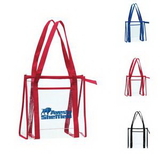Custom Logo Transparent Zip Tote Bag, Resusable Grocery bag, Grocery shopping bag, Travel Tote, 12