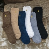 Custom Embroidered Logo Fuzzy socks, FREE SHIPPING!
