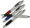 Custom Silver Barrel Ballpoint Pen w/Colored Rubber Grip, Price/piece