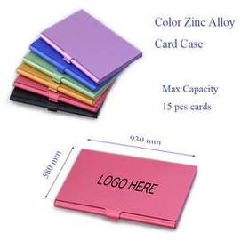 Custom Aluminum Business Card Case, 3 4/5" L x 2 1/2" W