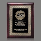 Custom Rosewood Oakleigh Certificate Wall Plaque Award (8