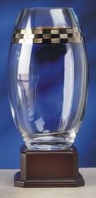 Custom Exotic Crystal Award Vase (15")
