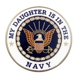 Blank Military - U.S. Navy Daughter Lapel Pin, 1