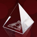 Custom Optical Crystal Pyramid Award - 3