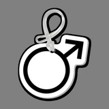 Custom Male Symbol Bag Tag