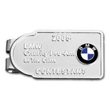 Custom Money/ Credential Clip Polished Highlights Nickel Plate w/ Color