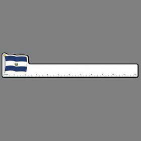 12" Ruler W/ Flag of El Salvador