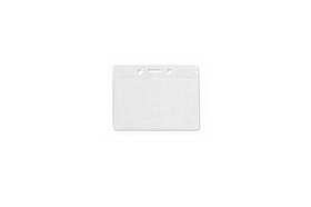 Custom Color Coded Horizontal Top Load Back Badge Holder - White, 3" W x 2" H