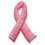 Custom Pink Ribbon Embroidered Applique Sticker Patch, 1.25" L, Price/piece