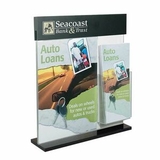 Custom Acrylic Counter Frame with Brochure Pocket & 2