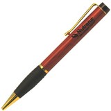 Custom Rosewood Soft Grip Pen