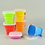 Custom Silicone Collapsible Cup, 3 3/10" L x 3 1/10" H, Price/piece