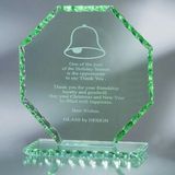 Custom Awards-optical crystal award/trophy 7 3/8 inch high, 7