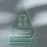 Custom Awards-optical crystal award/trophy 9 1/2 inch high, 6 3/4