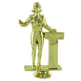 Blank Trophy Figure (Female Public Speaker), 5