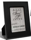 Custom Famed Wood Plaque Award (7