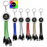Custom Light Up Logo Keychain Cable, 6.25