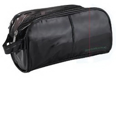 Custom Transparent PVC Toiletry Bag, 9 1/4" L x 4 3/4" W x 4 1/4" H