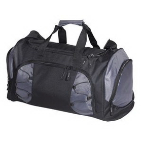 Custom Unique Heathered Duffel Bag, 17" W x 12.5" H x 10.25" D