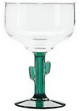 Custom 286-3620JS  - Acapulco Margarita Glass with Green Cactus Stem