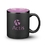 Custom Sidley Mug - 11oz Black/Purple, Price/piece