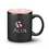 Custom Sidley Mug - 11oz Black/Pink, Price/piece