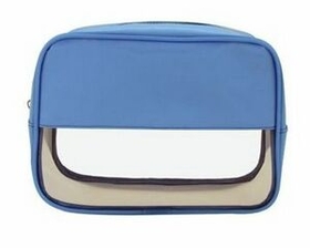Custom Half Transparent Cosmetic Bag (8-1/2"x2-1/2"x6")