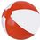 Custom 36" Red & White Inflatable Beach Ball, Price/piece