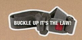 Custom 3.1-5 Sq. In. (B) Magnet - Buckled Seat Belt (4 Sq. In.), 3