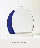 Custom Blue Version Crystal Award Trophy., 8