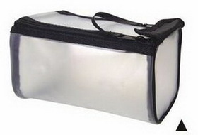 Custom Opaque Utility Double Zippered Accessory Bag (8"x4-1/4"x4-3/4")