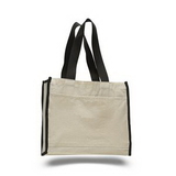 Blank Canvas Gusset Tote with Web Handles, 14