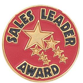 Blank Sales Award Lapel Pins (Sales Leader Award), 3/4" Diameter