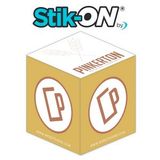 Custom Stik-On Adhesive Note Cube W/ 2 Colors & 1 Side (3.375