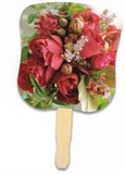 Custom Flower Bouquet Stock Design Hand Fan