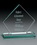 Custom Medium Fixation Jade Glass Award, 5" W X 5" H X 2" D, Price/piece