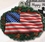 Custom 3D Gallery Print Collection Full Size Ornament (American Flag/ Wreath), 2.25" Diameter, Price/piece