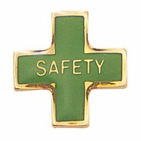 Blank Safety Award Lapel Pins (Safety Cross), 5/8" W