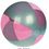 Custom 16" Inflatable Translucent Pink & Silver Beach Ball, Price/piece