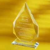 Custom Awards-optical crystal award/trophy 9-3/4 inch high, 6