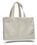 Natural Canvas Tote Bag w/ Velcro Closure - Blank (22"x13"x5"), Price/piece