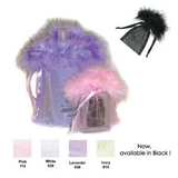 Feather Trimmed Organza Pouches 4