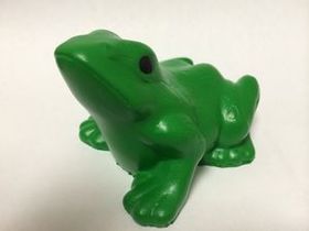 Custom Frog Stress Reliever, 2 3/4" L X 2 1/4" W X 2" H